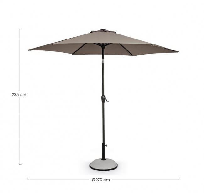 Ombrellone da giardino in alluminio – KALIFE