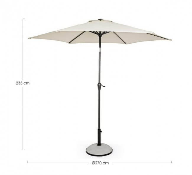 Ombrellone da giardino in alluminio – KALIFE