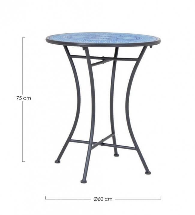 Tavolo da giardino rotondo D60 – NAXOS