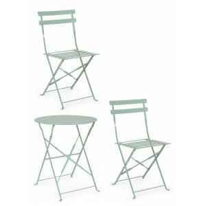 Set tavolo da terrazzo con sedie salvaspazio – WISSANT