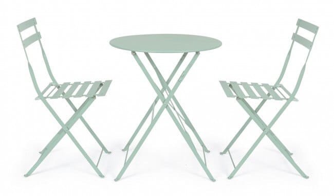 Set tavolo da terrazzo con sedie salvaspazio – WISSANT