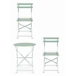 Set tavolo da terrazzo con sedie salvaspazio – WISSANT