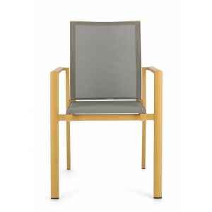 Sedia da giardino in alluminio con Braccioli (4 Pezzi) – KONNOR