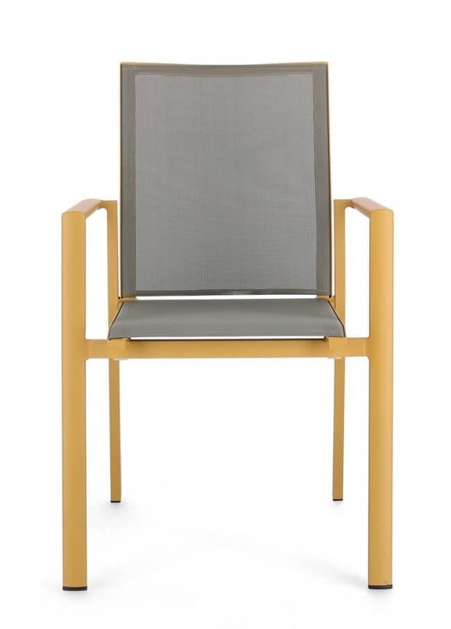 Sedia da giardino in alluminio con Braccioli (4 Pezzi) – KONNOR