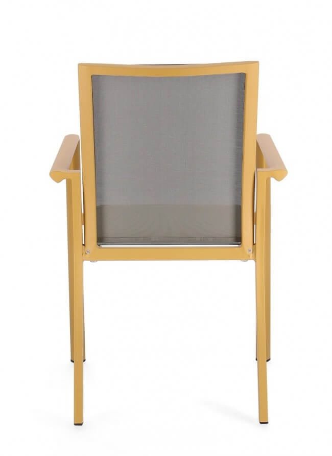 Sedia da giardino in alluminio con Braccioli (4 Pezzi) – KONNOR