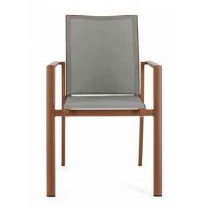Sedia da giardino in alluminio con Braccioli (4 Pezzi) – KONNOR