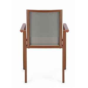 Sedia da giardino in alluminio con Braccioli (4 Pezzi) – KONNOR