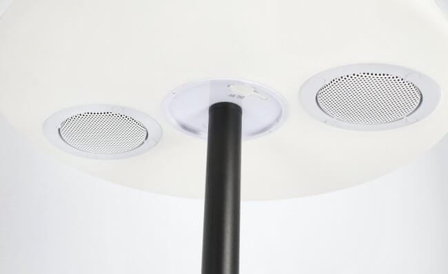 Piantana led con speaker a ricarica solare H150 – PIANTANA SOLAR