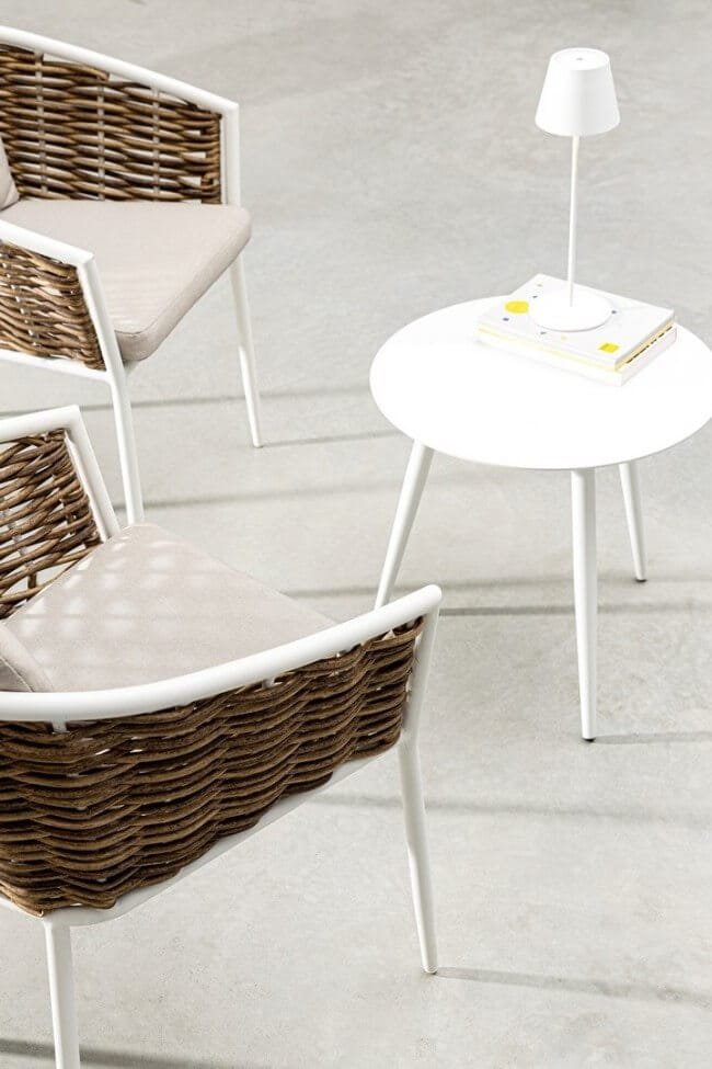 Tavolino da giardino in alluminio D50 – RIDLEY