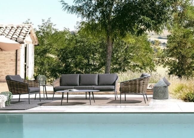 Tavolino da giardino in alluminio 120X75 – RIDLEY