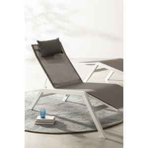 Chaise Longue da Giardino con Poggiapiedi – KRION