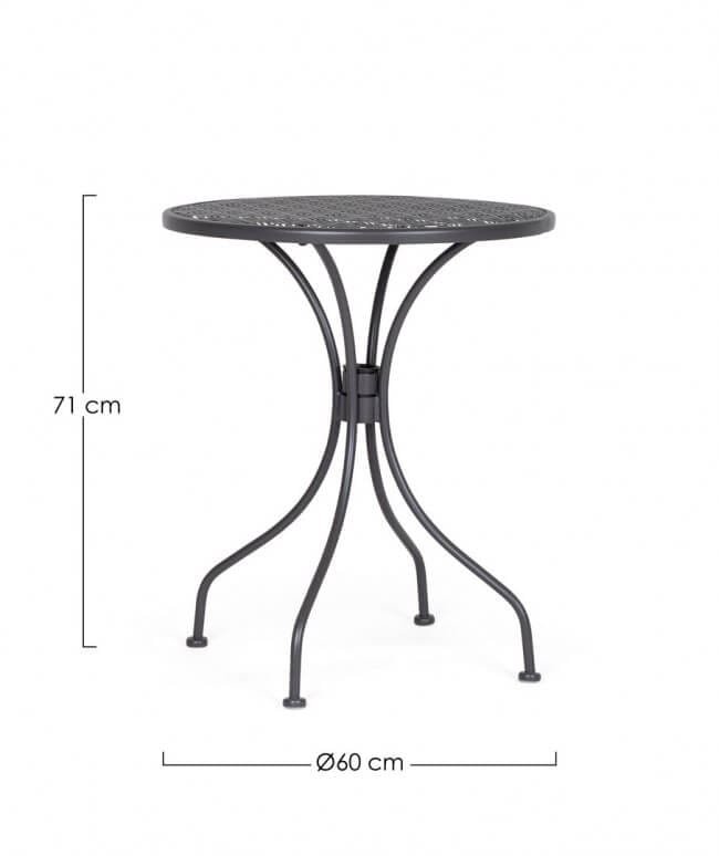 Tavolo da esterno rotondo D60 – LIZETTE