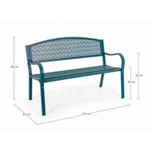 Panca da giardino in acciaio – LIZETTE