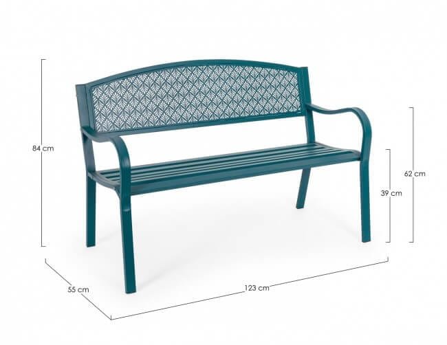 Panca da giardino in acciaio – LIZETTE