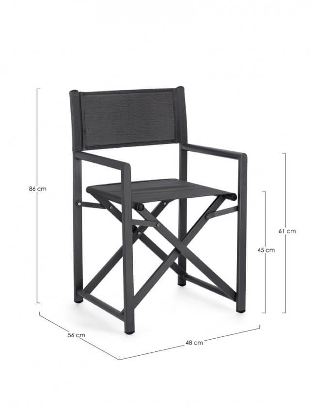 Sedia Regista pieghevole in alluminio (2 Pezzi) – TAYLOR