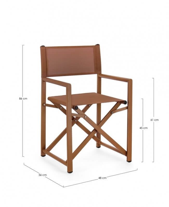 Sedia Regista pieghevole in alluminio (2 Pezzi) – TAYLOR