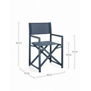 Sedia Regista pieghevole in alluminio (2 Pezzi) – TAYLOR