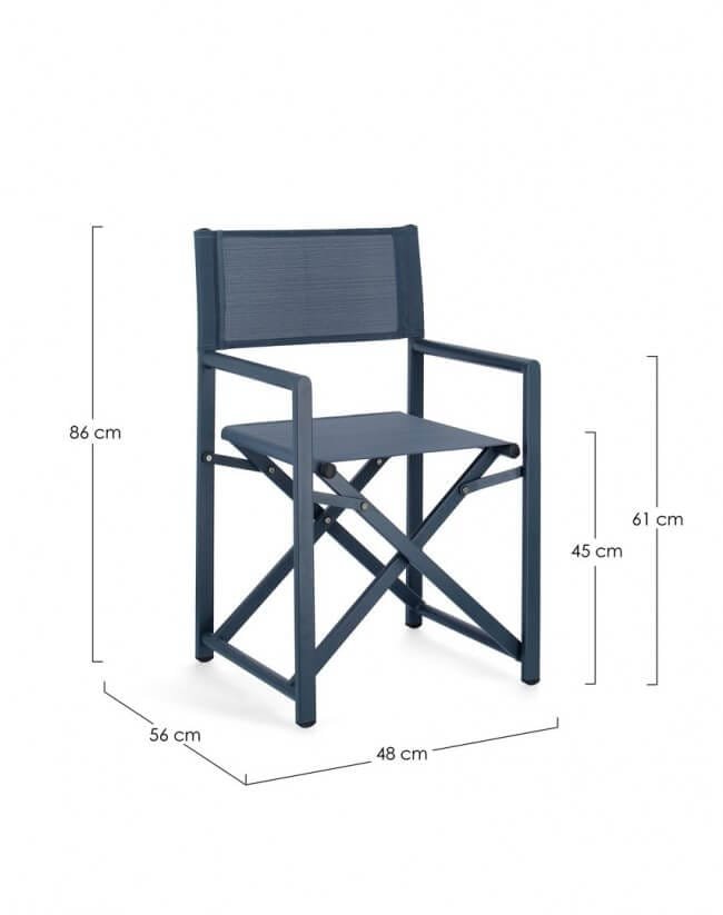 Sedia Regista pieghevole in alluminio (2 Pezzi) – TAYLOR