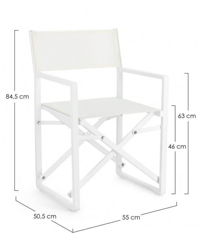 Sedia Regista pieghevole in alluminio (2 Pezzi) – KONNOR