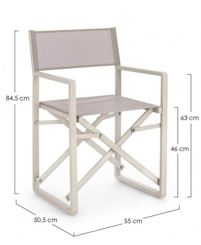 Sedia Regista pieghevole in alluminio (2 Pezzi) – KONNOR