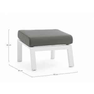 Pouf da esterno in alluminio – KLEDI