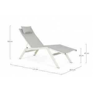 Chaise Longue da Giardino con Poggiapiedi – KRION