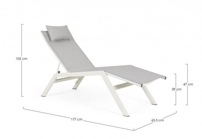 Chaise Longue da Giardino con Poggiapiedi – KRION