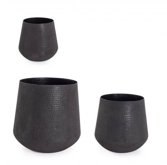 Set da 3 Porta vaso in metallo – KENAR