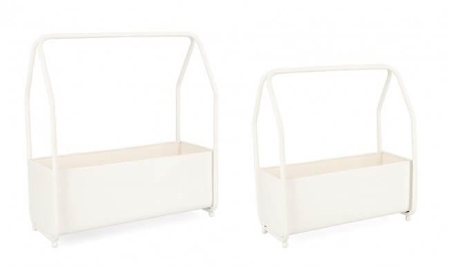 Set da 2 porta fiore rettangolare – KEYRA