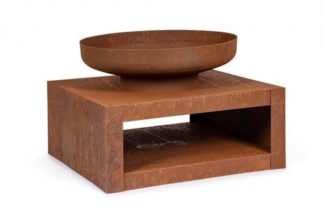 Braciere da Giardino con portaLegna Efesto 70X38H – EFESTO