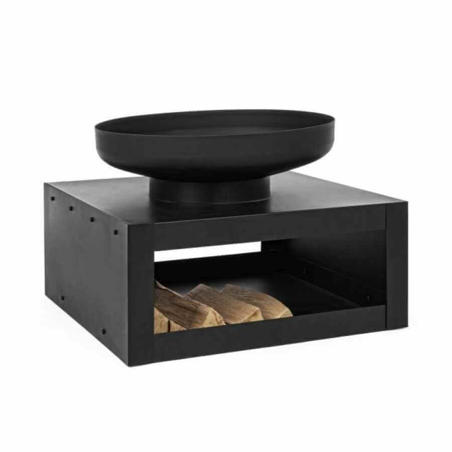 Braciere da Giardino con portaLegna Efesto 70X38H – EFESTO