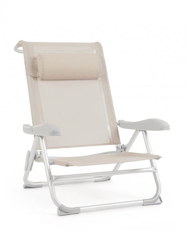 Spiaggina in alluminio con cuscino (6 Pezzi) – CAYO