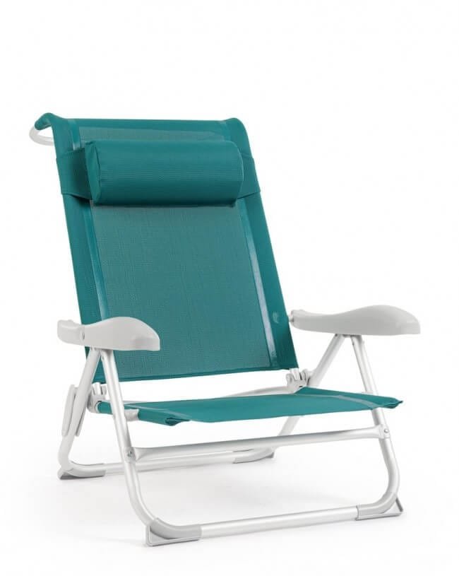 Spiaggina in alluminio con cuscino (6 Pezzi) – CAYO
