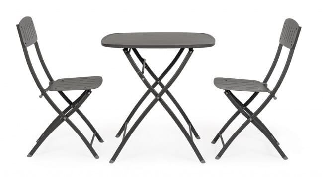 Set tavolo da terrazzo con sedie salvaspazio – YVONNE