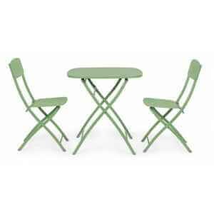 Set tavolo da terrazzo con sedie salvaspazio – YVONNE