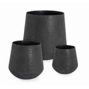 Set da 3 Porta vaso in metallo – KENAR