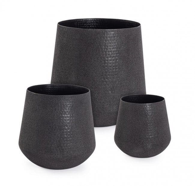 Set da 3 Porta vaso in metallo – KENAR