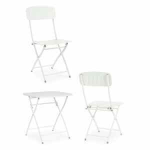 Set tavolo da terrazzo con sedie salvaspazio – YVONNE
