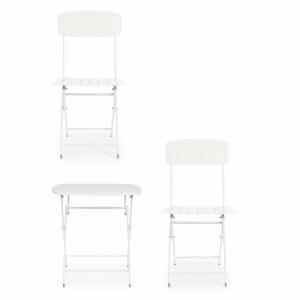 Set tavolo da terrazzo con sedie salvaspazio – YVONNE
