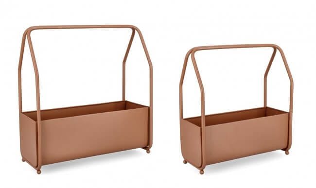 Set da 2 porta fiore rettangolare – KEYRA