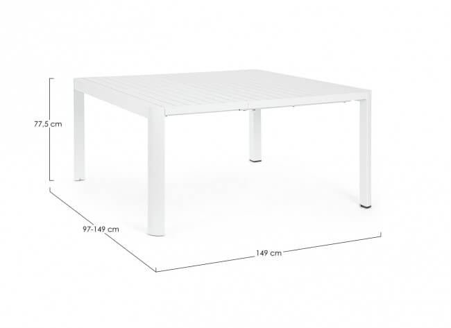 Tavolo da giardino allungabile in alluminio – KIPLIN