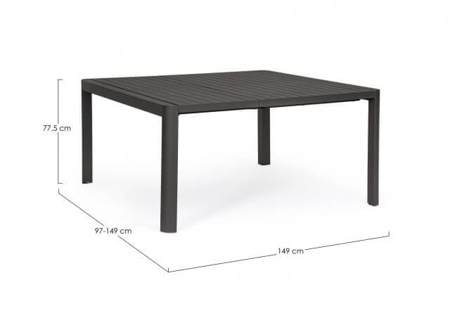 Tavolo da giardino allungabile in alluminio – KIPLIN