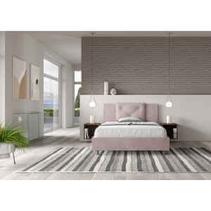 Letto Matrimoniale rivestito in Microfibra – APPIA