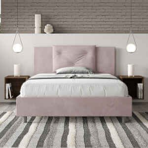 Letto Matrimoniale rivestito in Microfibra – APPIA