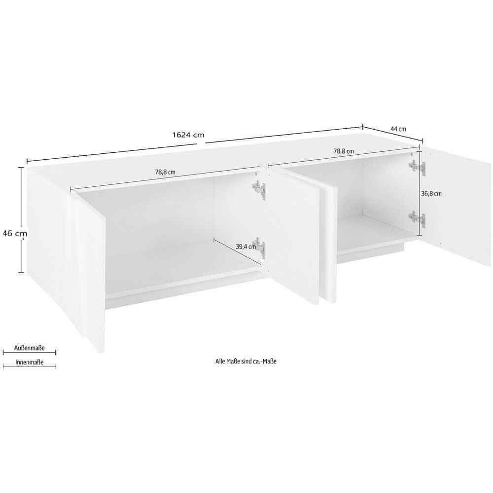 Mobile Porta Tv 4 ante Moderno 162,4×44,2x46cm – PULSE