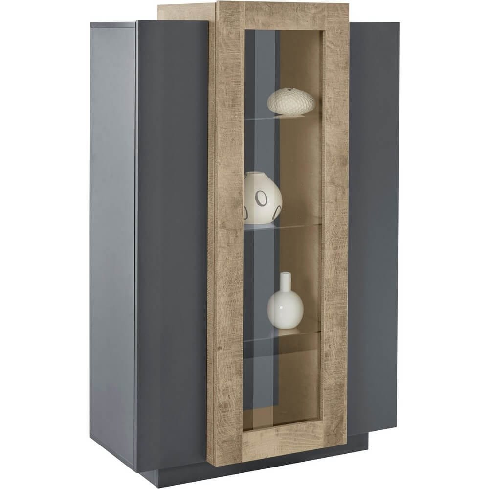 Vetrina Moderna per Soggiorno E Sala Da Pranzo 80x38x120,5cm – CELESTIA