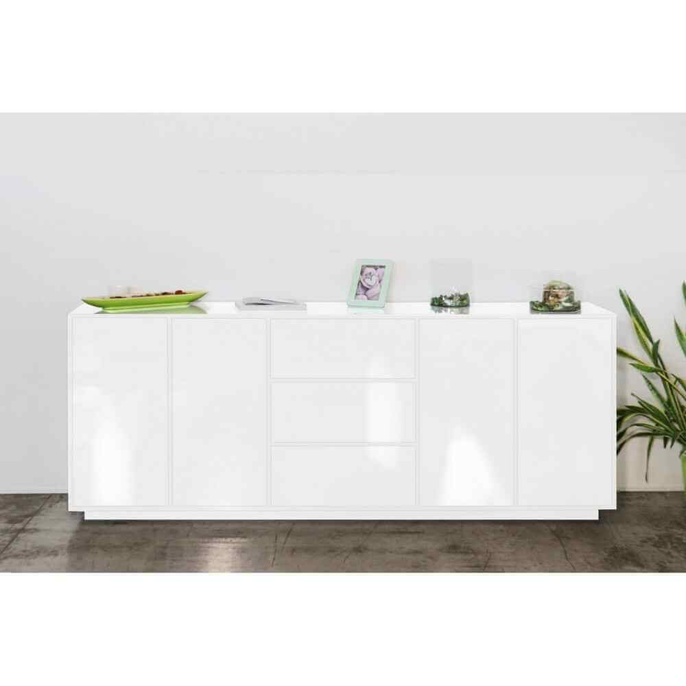 Madia 4 ante 2 cassetti per Soggiorno Moderna 220,1×41,4x86cm – ENIGMA