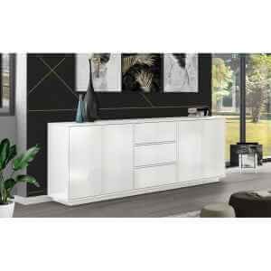 Madia 4 ante 2 cassetti per Soggiorno Moderna 220,1×41,4x86cm – ENIGMA