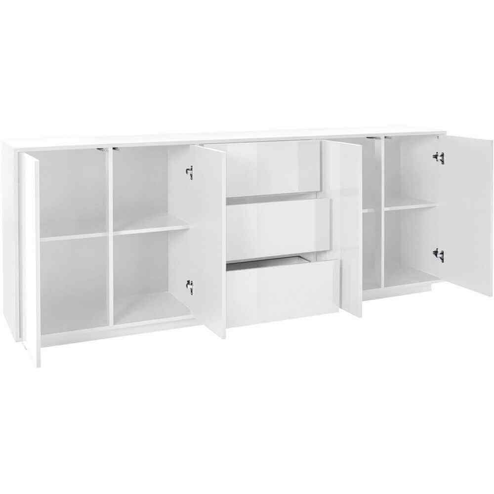 Madia 4 ante 2 cassetti per Soggiorno Moderna 220,1×41,4x86cm – ENIGMA