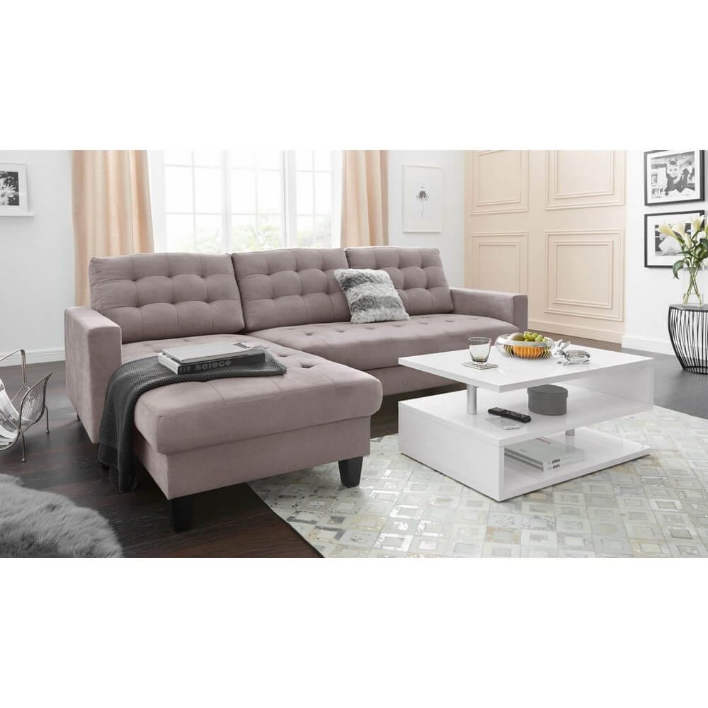 Tavolino da caffè doppio ripiano 90x55x41,5cm – ASTRA